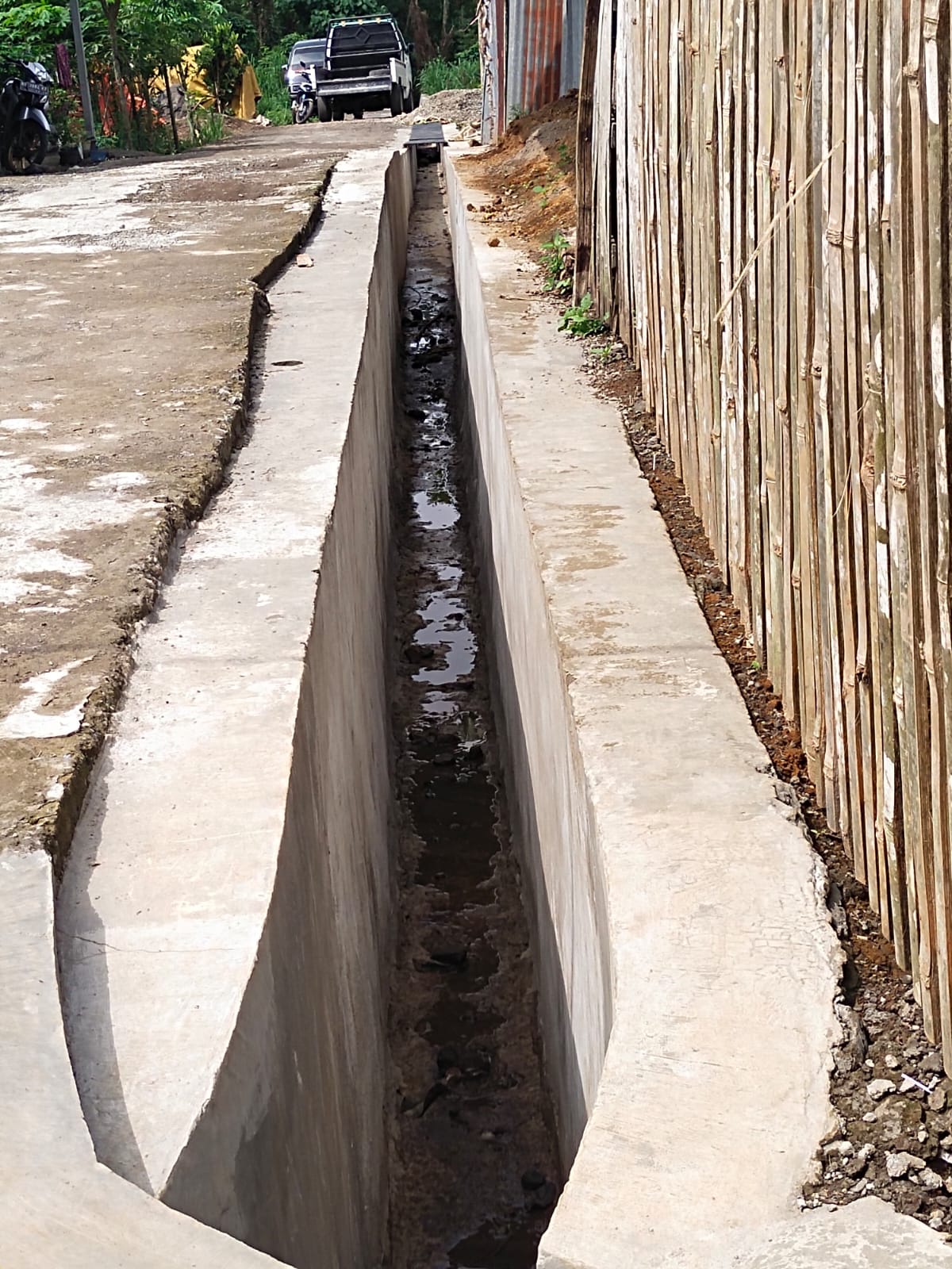 Pemdes Karang Anyar Prioritaskan Pembangunan Infrastrukur Drainase, di Dusun I dan IV 