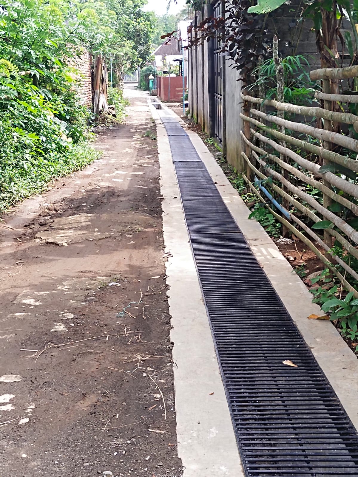 Pemdes Karang Anyar Prioritaskan Pembangunan Infrastrukur Drainase, di Dusun I dan IV 