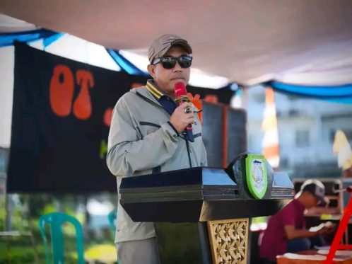 Wakil Bupati Kepahiang membuka Lomba Senam Kreasi Tabola Bale di Taman Santoso.