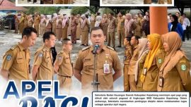 Apel pagi pegawai Badan Keuangan Daerah Kabupaten Kepahiang dipimpin Sekretaris BKD.