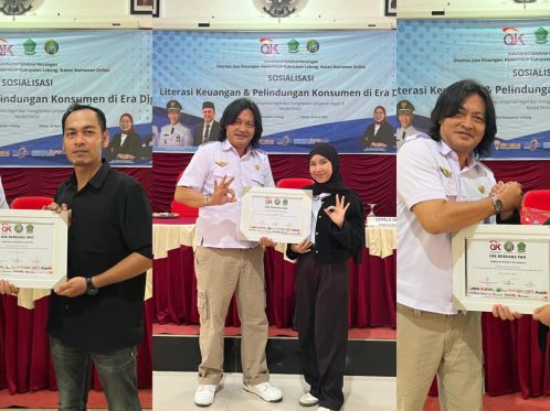 Kegiatan sosialisasi literasi keuangan OJK bersama PW IWO Bengkulu di Kabupaten Lebong