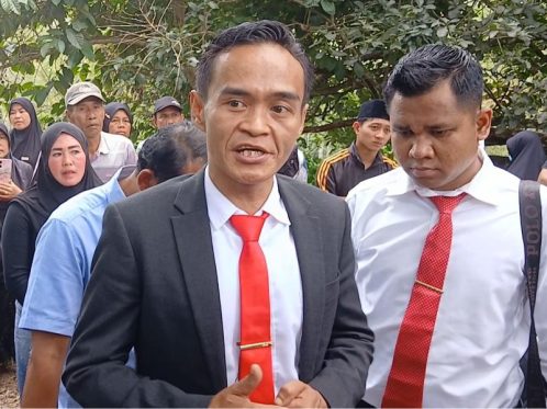 Kuasa hukum keluarga Gita Fitri menyampaikan penolakan hasil rekonstruksi kepada media
