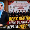 Debby Santika usai dilantik sebagai Kepala Dinas Ketahanan Pangan dan Perikanan Kabupaten Bengkulu Tengah bersama jajaran Pemerintah Daerah.