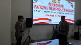 Sertijab Kasat Lantas dan Kapolsek Tebat Karai di Polres Kepahiang
