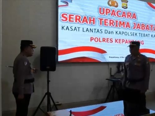 Sertijab Kasat Lantas dan Kapolsek Tebat Karai di Polres Kepahiang