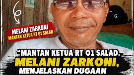 Mantan Ketua RT 01 Salad, Melani Zarkoni, menjelaskan dugaan pengkaplingan dan penjualan tanah Bulog di Kelurahan Kandang Limun, Kota Bengkulu.