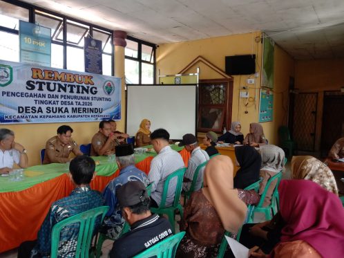 Musdes dan Rembuk Stunting Desa Suka Merindu Bahas Prioritas Pembangunan 2026, Dliknews.com