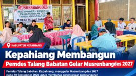 Kegiatan Musrenbangdes tahun perencanaan 2027 Pemerintah Desa Talang Babatan, Kecamatan Seberang Musi, Kabupaten Kepahiang.