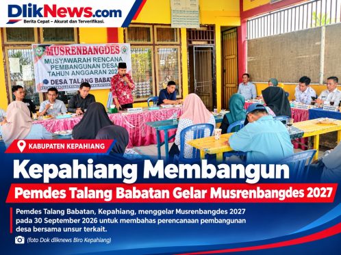 Kegiatan Musrenbangdes tahun perencanaan 2027 Pemerintah Desa Talang Babatan, Kecamatan Seberang Musi, Kabupaten Kepahiang.